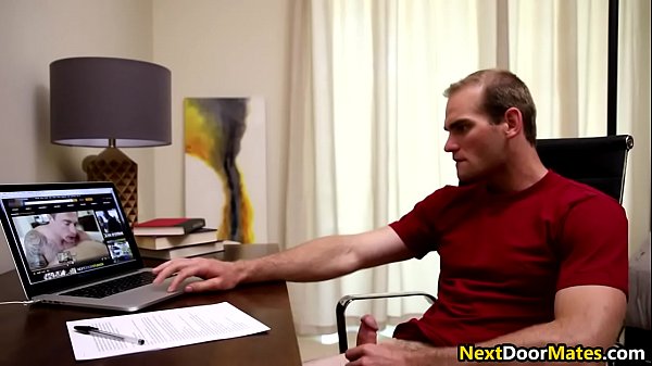 Step brother caught masturbating to gay porn