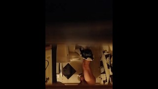 caught straight uncle jerking off