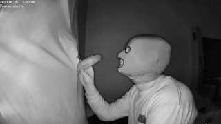 Blowing Straight Ripped Guy with Tattoos and Thick Dick Thru GH