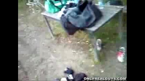 Cute straight guy gets everything exposed in a field