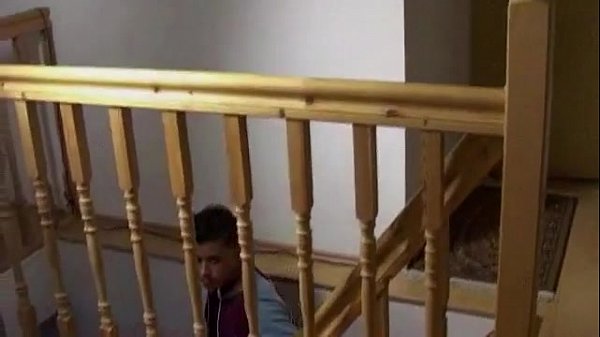 Young Gays Being Watched Kissing