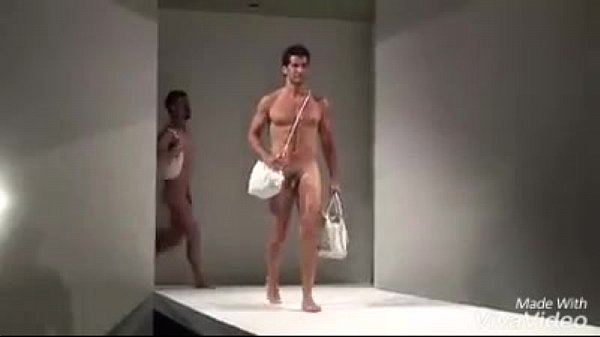 Male models walking naked – soft penis