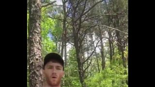 Ginger beard nude in the wood (cum eating)