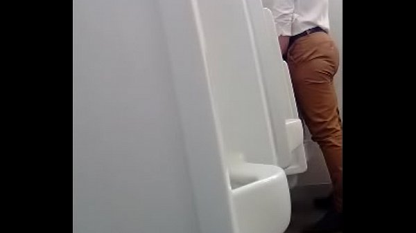 Spy at the freeway restroom