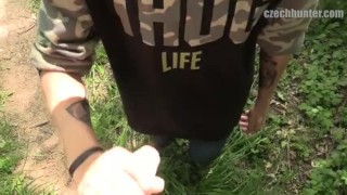 CZECH HUNTER 357 –  Buff Muscular Hunk Enjoys Getting His Asshole Fucked