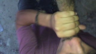 Hiking fun with stranger (swallowing his load)