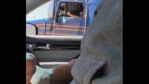 Trucker Watches me cum