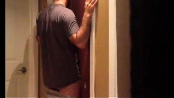 Cute guy on glory hole