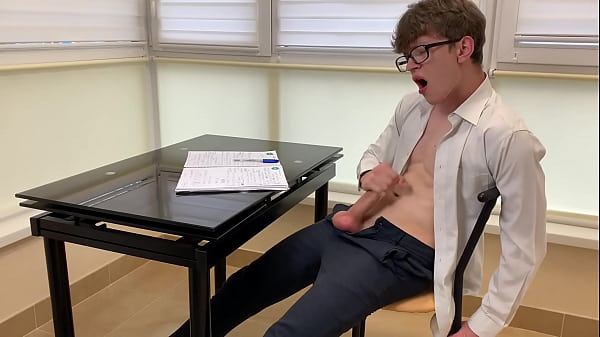 Boy Wanking & he is too Horny for Study / Big Dick(23cm)/Uncut