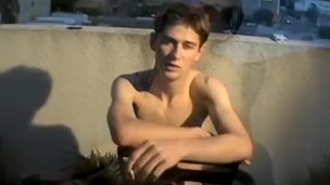 Kinky amateur jerks off and smokes cigar