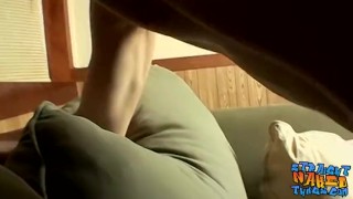 Straight young stud pulling his cock and making cum squirt