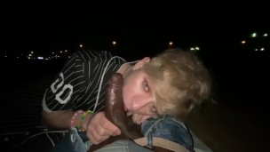 Daniel Hausser sucks for random Black thug on the street in public