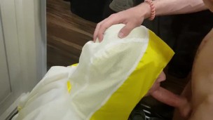 Fucking and cumming young gay in mouth