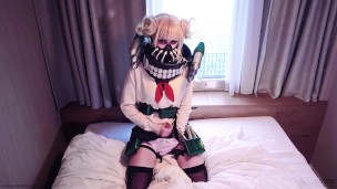 Himiko Toga Edges and Fingers her Ass