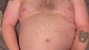 Watch chubby hairy daddy jerk off until he cums for you