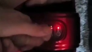 Getting my feet massage and playing with my hard dick