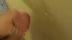 Making my hairy cock shoot