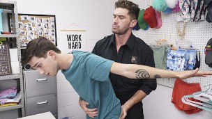 Naughty Thief Kai Masters Slobbers On Officer's Dick To Get Out Of Troubles – Young Perps