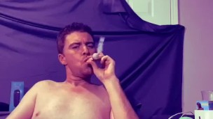 PNP solo male ass play jerk off str8