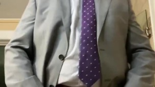 Rex Mathews Ordered to Strip from Suit Bate & Lick Cum off Toilet