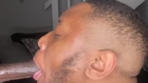 Sucking on Downlow trade trade dick did I do a good job?