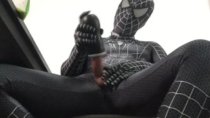蜘蛛侠紧身衣玩飞机杯射jerkingoffinspiderzentai