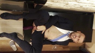 Werther1 in suit and tie & OTC-socks drills ass with a dildo – FUN at Home