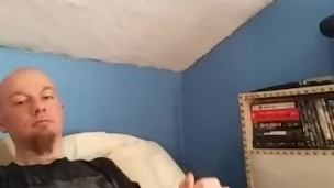 Cute Guy Covers His Shirt in Cum