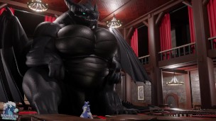 Spiked drink – Artherion hyper feral dragon growth animation