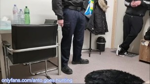 Straight Lonely Security Worker Seduced