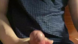 Asian student morning jerks off and cumshot