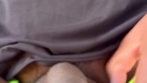 STRAIGHT MAN Bike RIDING CUM grandpa hombre maduro abuelo CRUISING homeless público BBC park verga