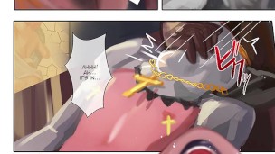 Nun Anal Trained and spit roasted by priest anime hentai