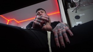 POV – You are being a good lillte slut for daddy and supporting him under his desk while he works