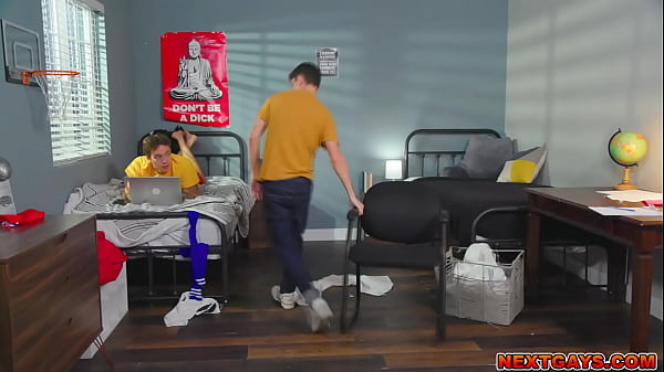 Sam Ledgers tight ass gettung fucked hard by his roommate Jayden Marcos