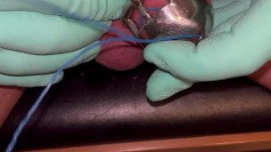 Sissyslut Jenny is putting her useless Sissycock in a permanent chastity cage