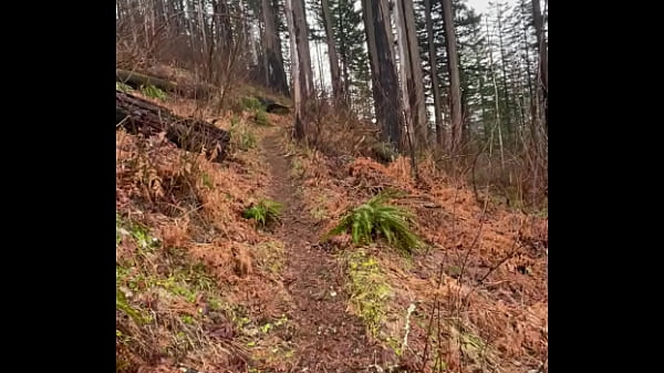 Twink has Orgasm for Strangers on Hiking Trail