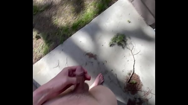 Twink Orgasm at Busy Campground