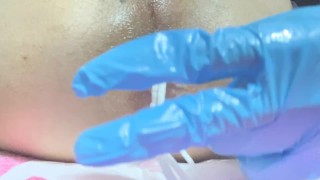 根元まで入れたおもちゃ一気に引き抜いたら声出ちゃった