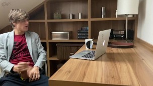 Naughty moment in office!