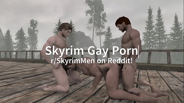 Gay Skyrim Threesome outdoors