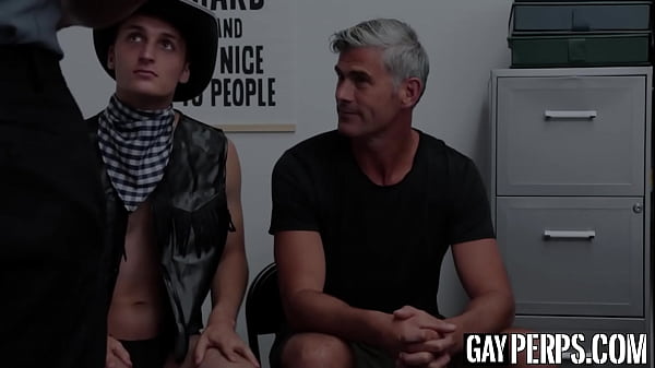 Inked Jocky Thief Stolen by Gay Guards Black cock Pleasure