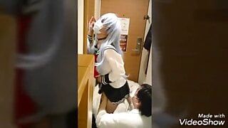 Kancolle Asian crossdresser ass fingering