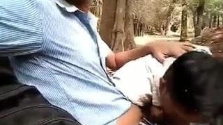 Exhib, Blowjob in the Park, Asian, India.