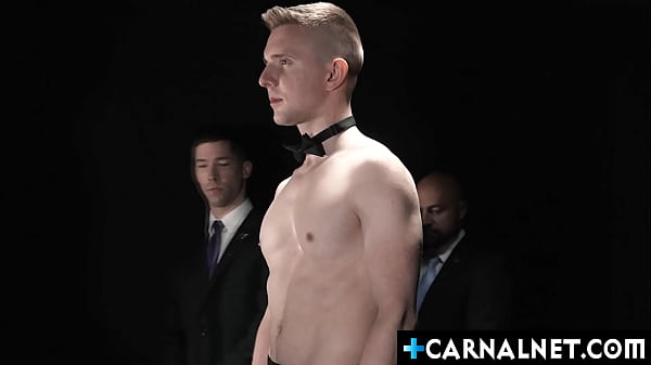 Masters Adam Snow Eddie Patrick and Legrand Wolf taking turns fucking as they appraise the slave boy Serg Shepard