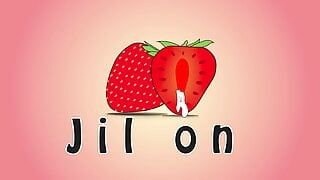 Asian boy masturbation infront of a camera with his hands