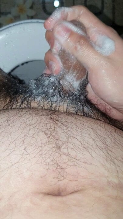 asian chubby – wash the cock