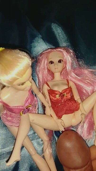 Barbie doll and her Asian girlfriend.
