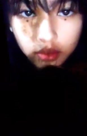 Beautiful asian girl cum tribute