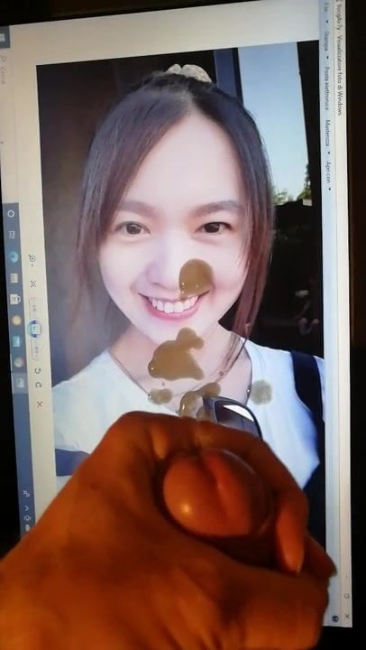 Cum on asian girl
